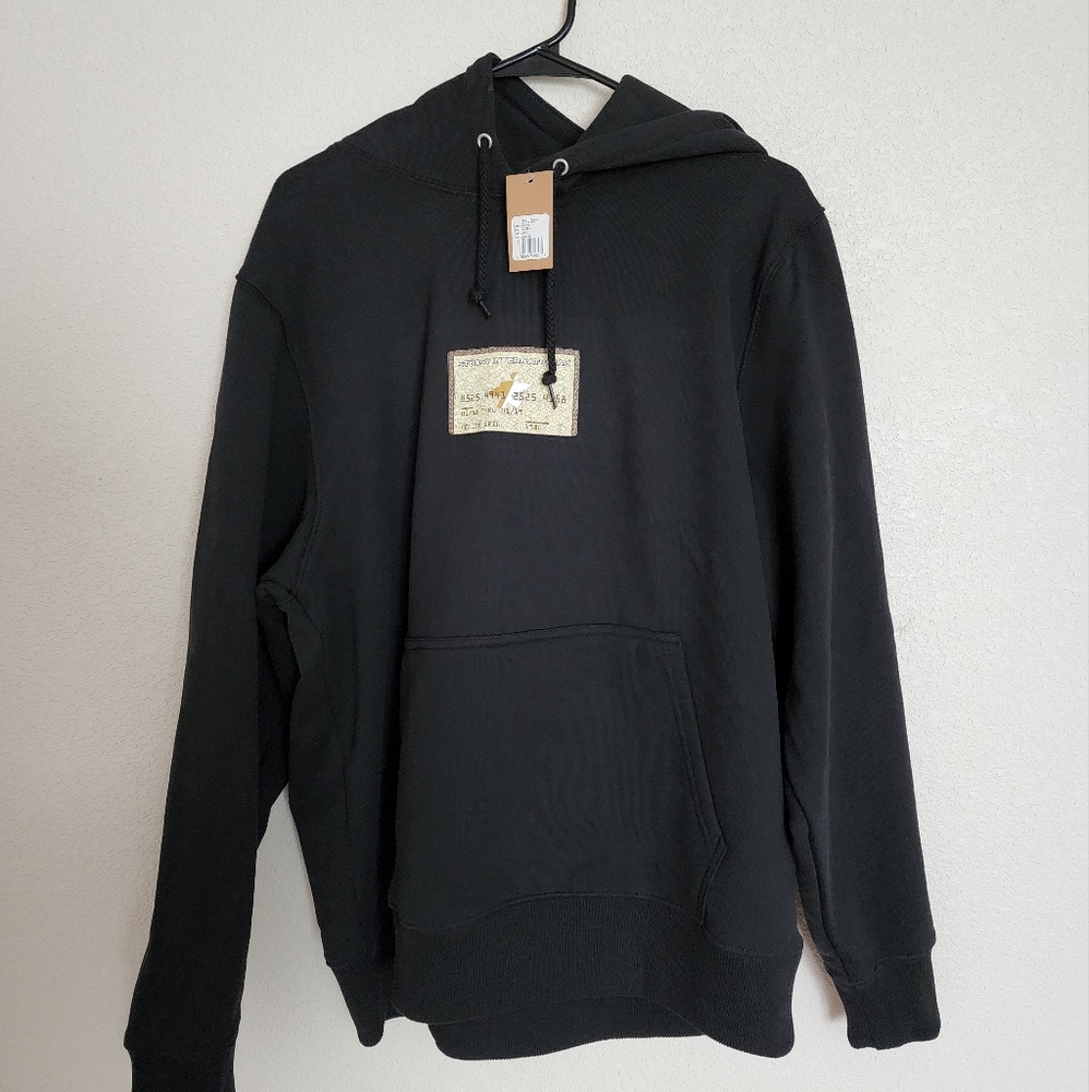 STUSSY AMEX HOODIE - BLACK - MEDIUM - RARE 2021